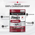 McSweeney's Original Beef Jerky Power Pack 30g | 100% Made In Canada, high protein, naturally smoked, gluten free, low fat