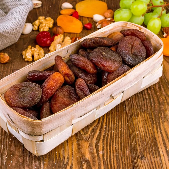 ELAN Organic Sun-Dried Apricots, Dried Fruit, Non-GMO, Vegan, Gluten-Free, Kosher, 200g